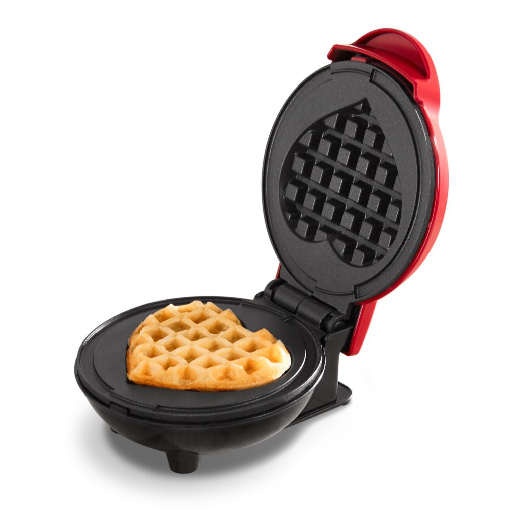 A picture containing waffle iron, kitchen appliance, appliance, orange

Description automatically generated